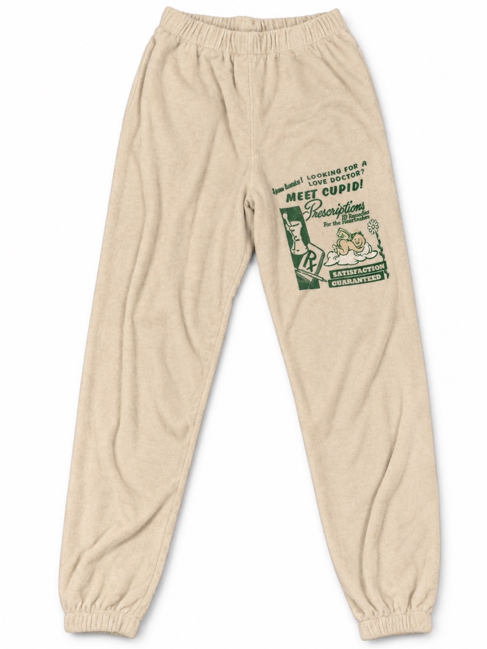 Boys Lie Cream Track Pants with Green Graphic